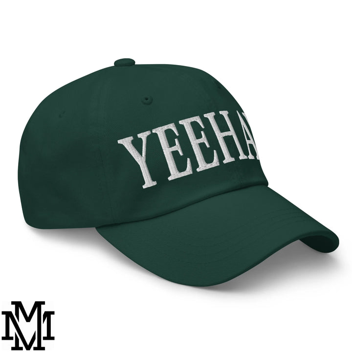 Yeehaw Embroidered Unstructured Dad Hat - Spruce